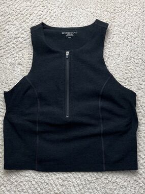 Beyond Yoga Spacedye Move Up Cropped Tank Darkest Night Size Small